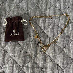 Di.Plata Gold charm necklace